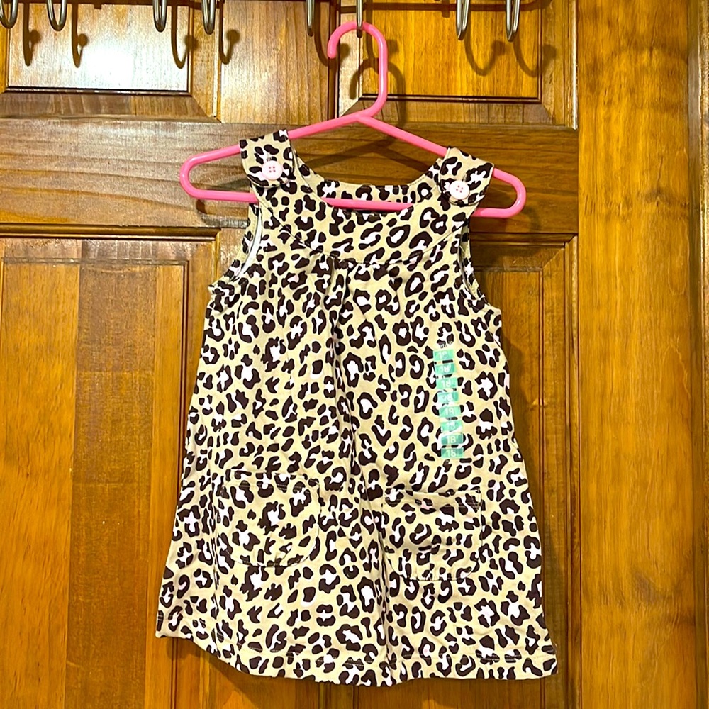 Girls leopard Romper